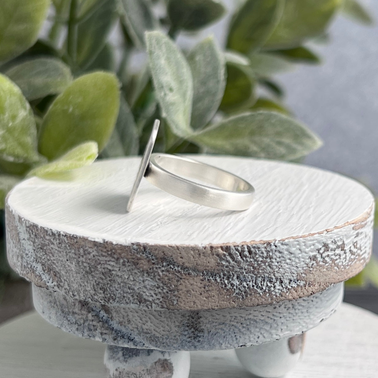 Hand Stamped Floral Bouquet Ring