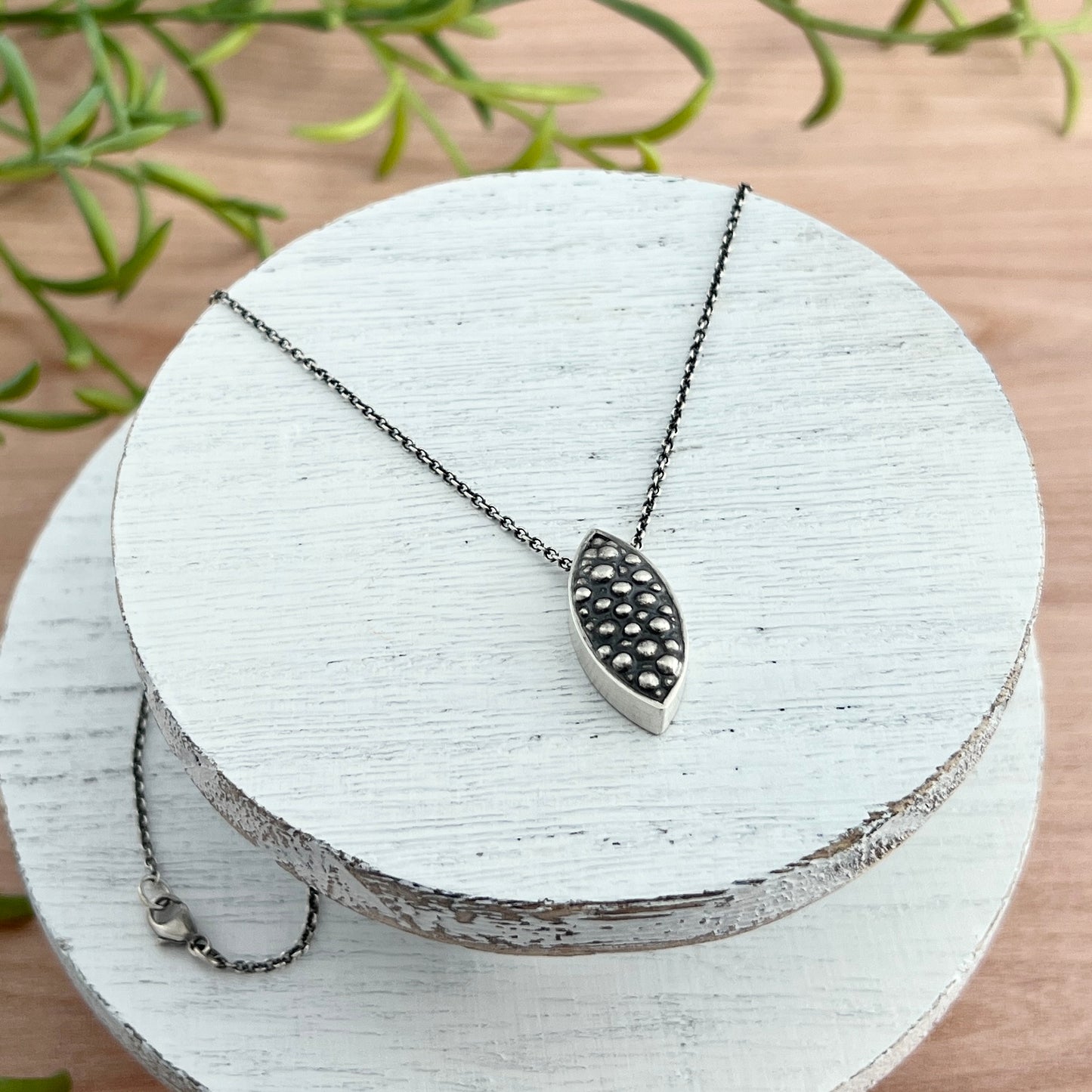 Bubble Bliss Marquise Drop Necklace