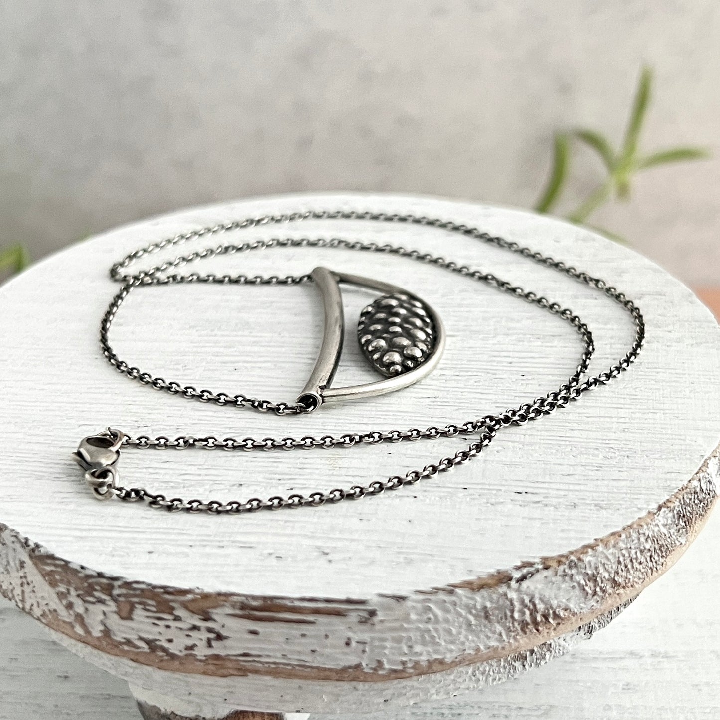 Bubble Bliss Marquise Open Slide Necklace