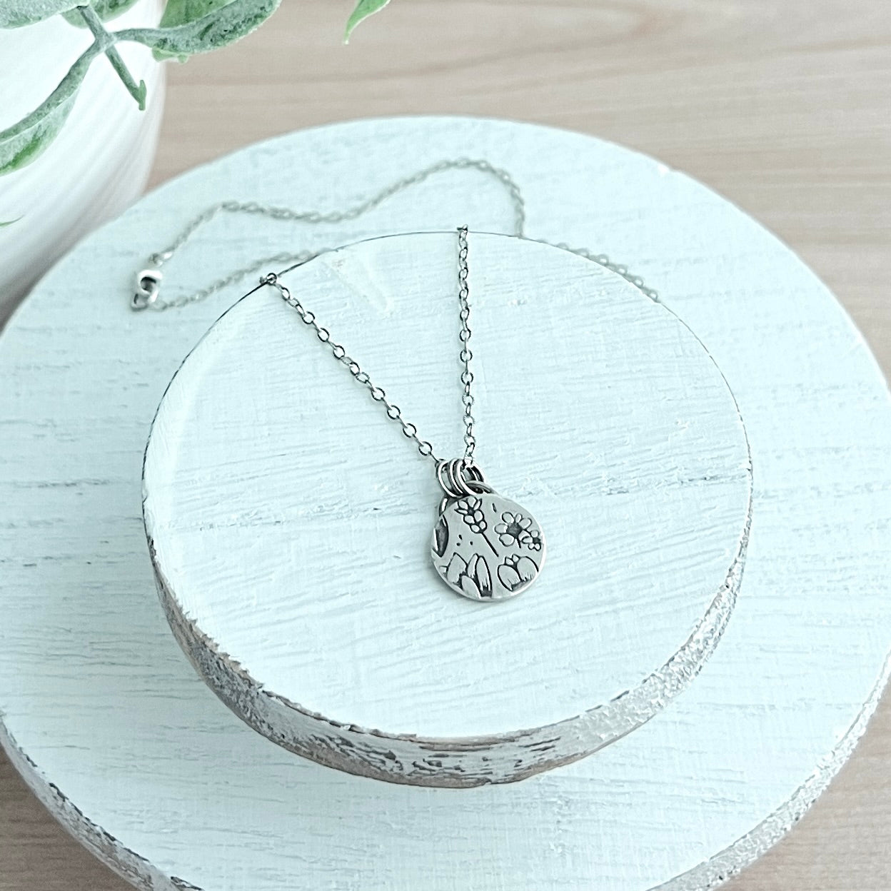 Sterling Silver Wildflower Necklace