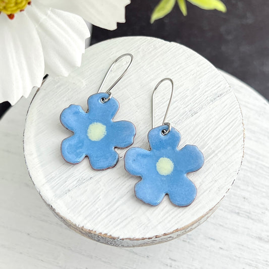 Enamel Flower Earrings