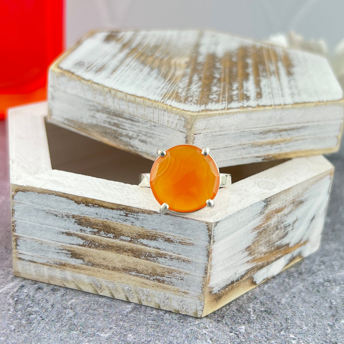 Carnelian Agate Ring