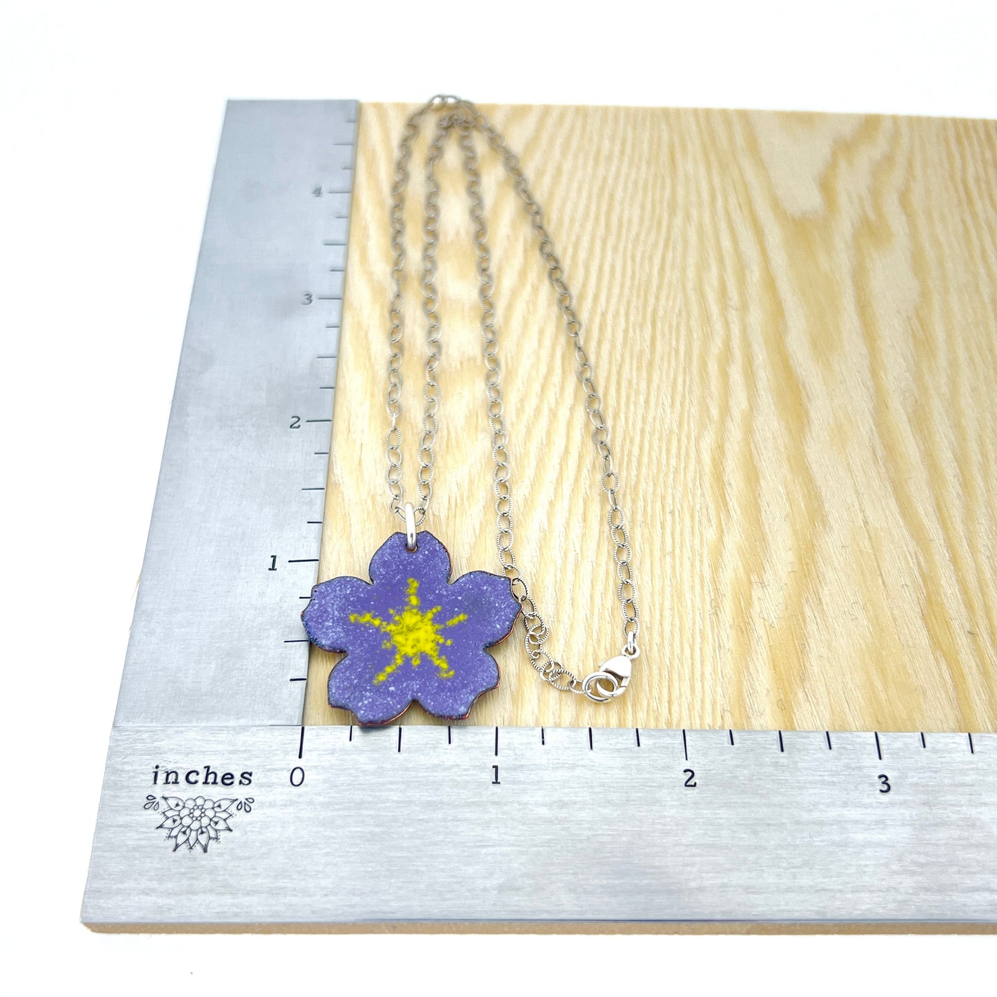 Large Enamel Flower Necklace