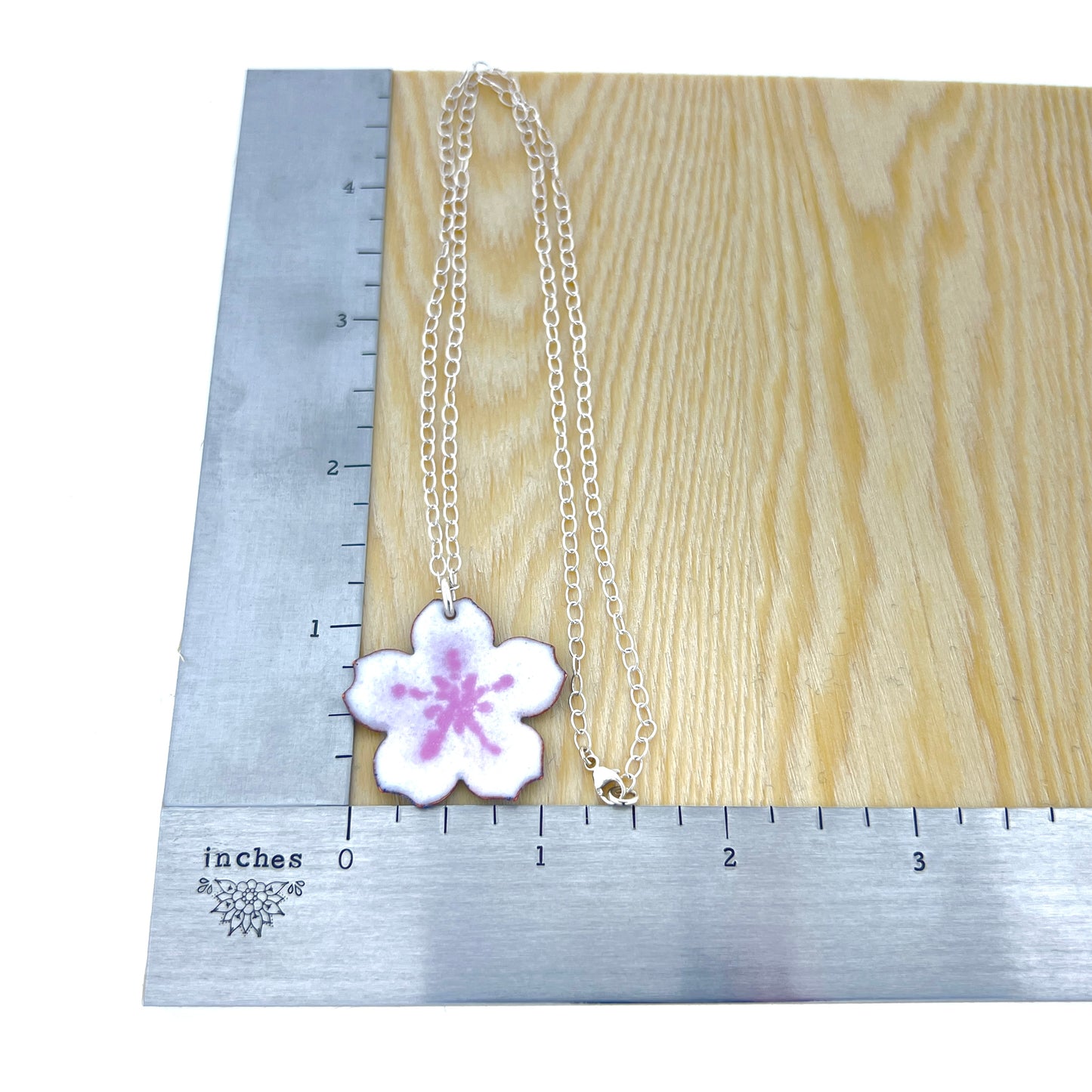 Large Enamel Flower Necklace
