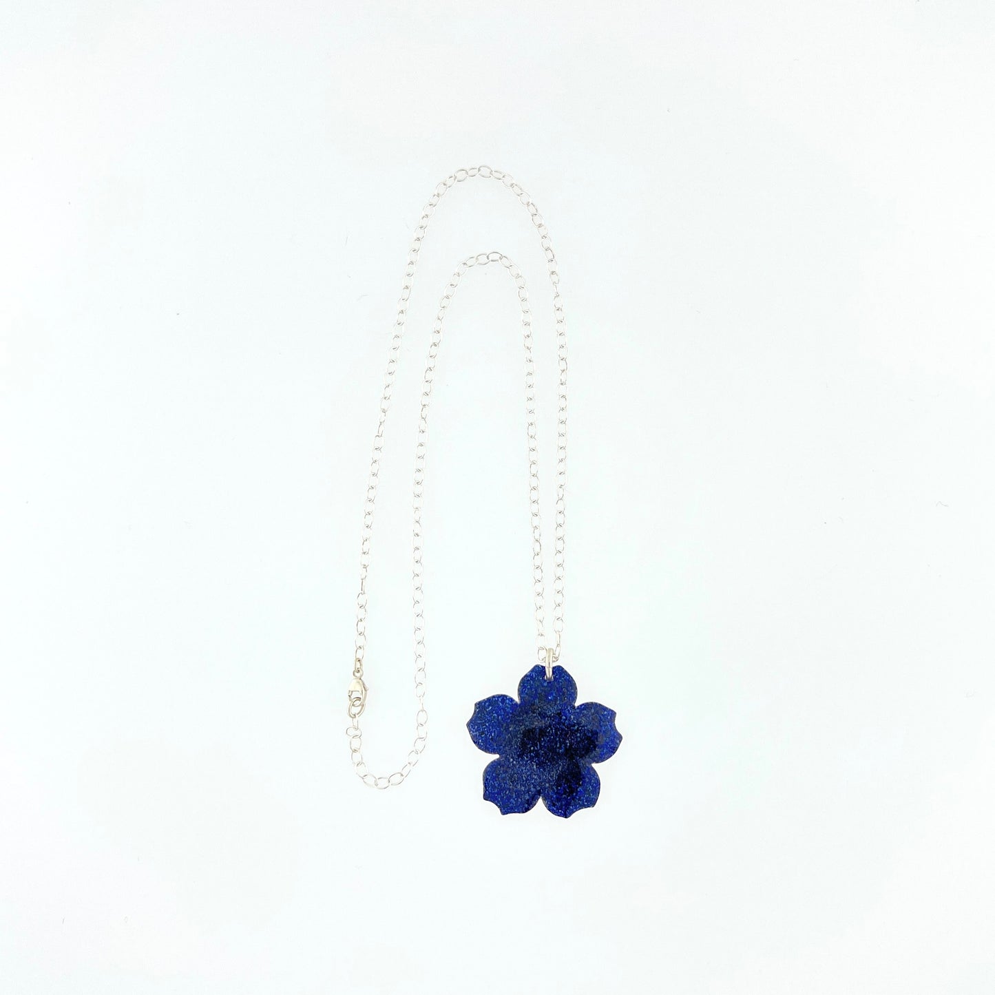 Large Enamel Flower Necklace
