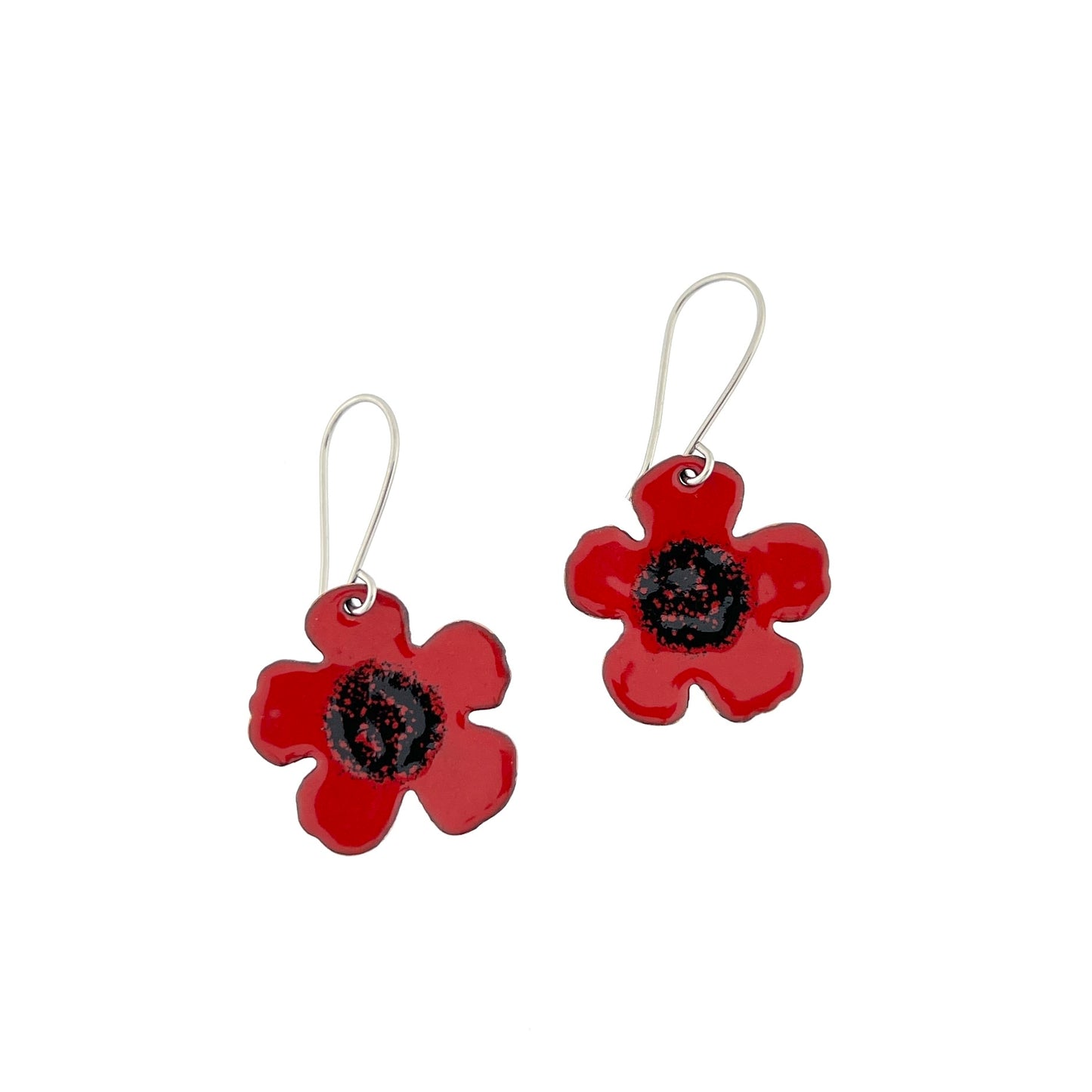 Enamel Flower Earrings