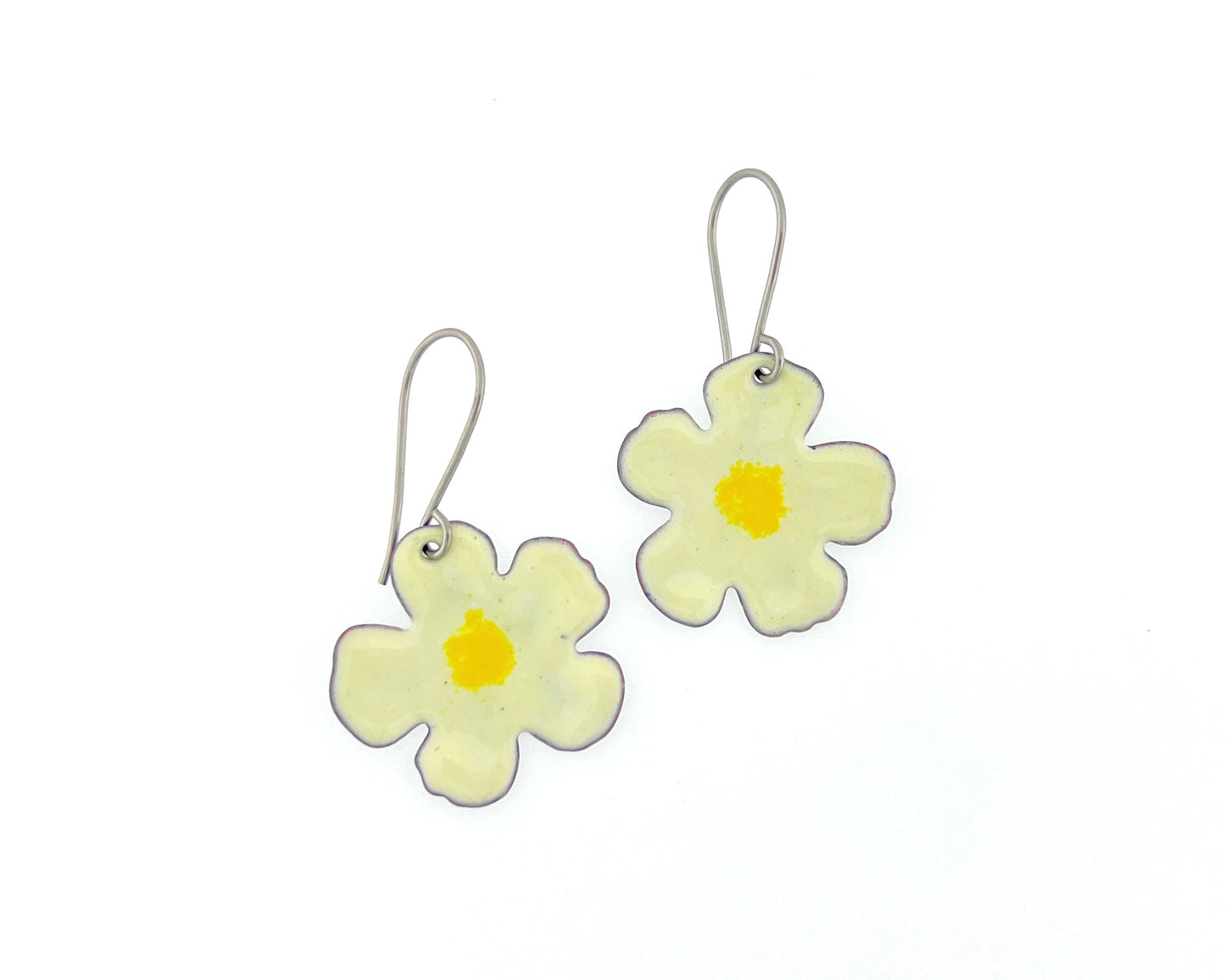 Enamel Flower Earrings
