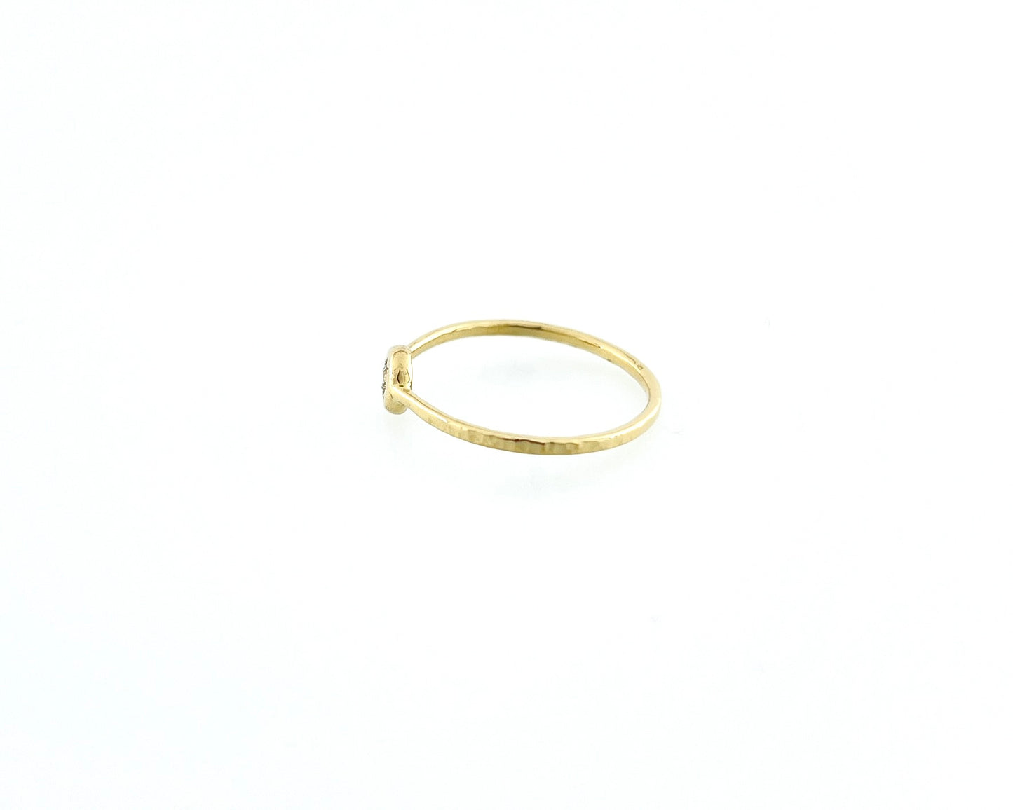 Dainty Diamond Star Set Gold Ring