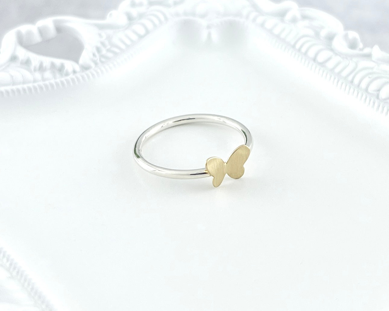 Mini Golden Butterfly Ring
