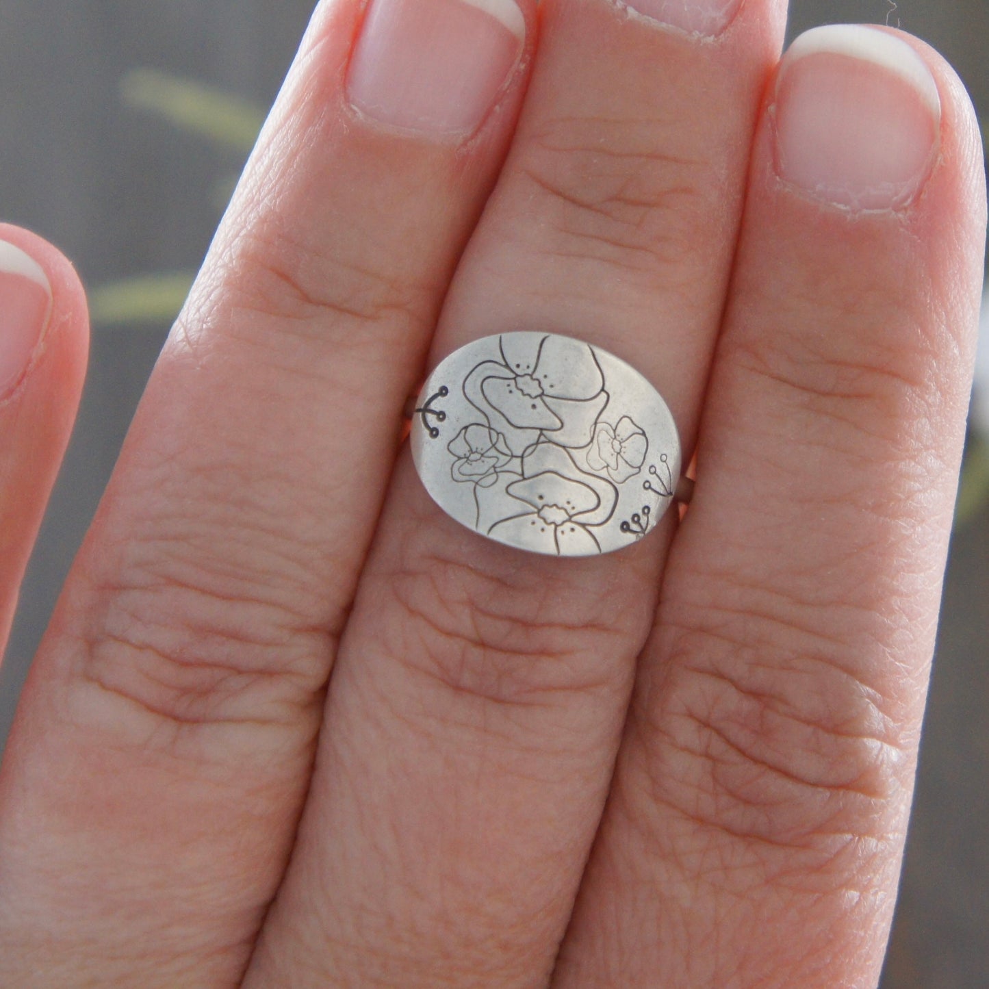 Precious Poppy Ring