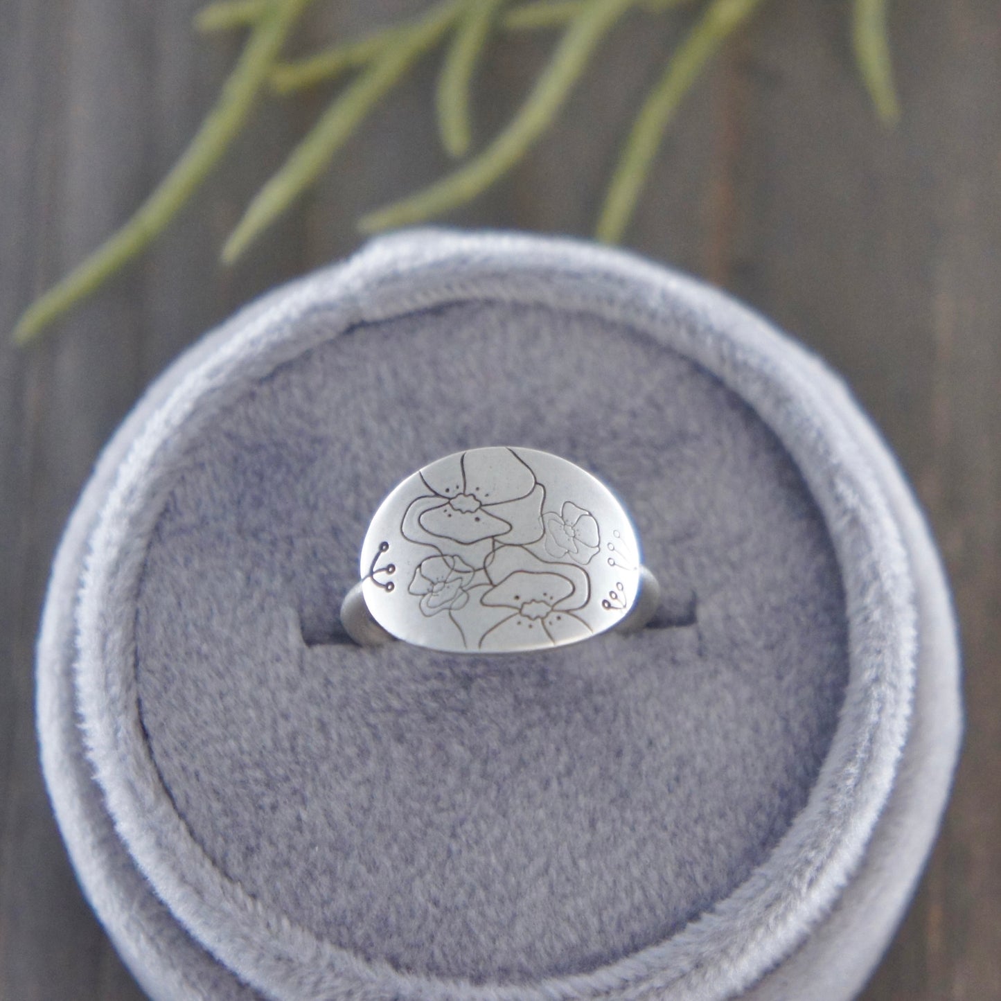 Precious Poppy Ring