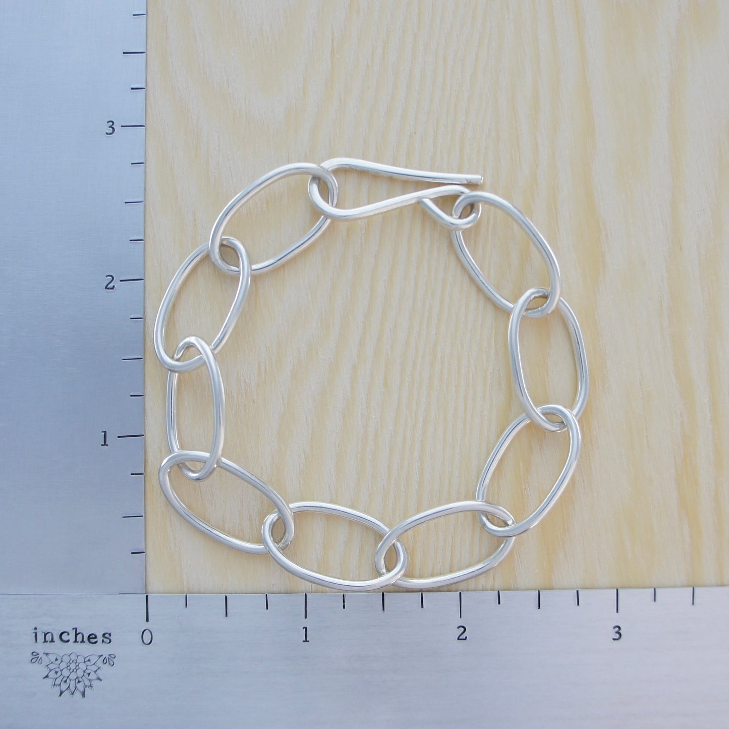 Large Open Oval Link Bracelet