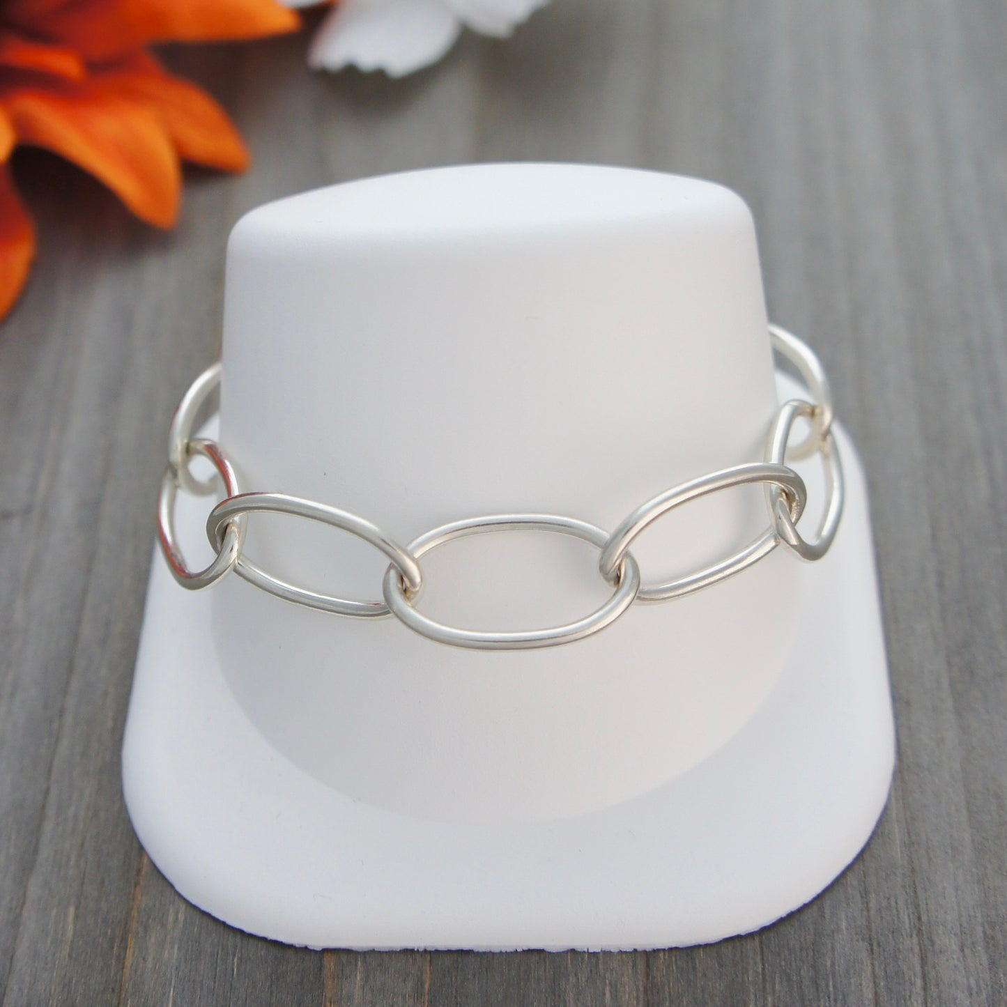 Large Open Oval Link Bracelet