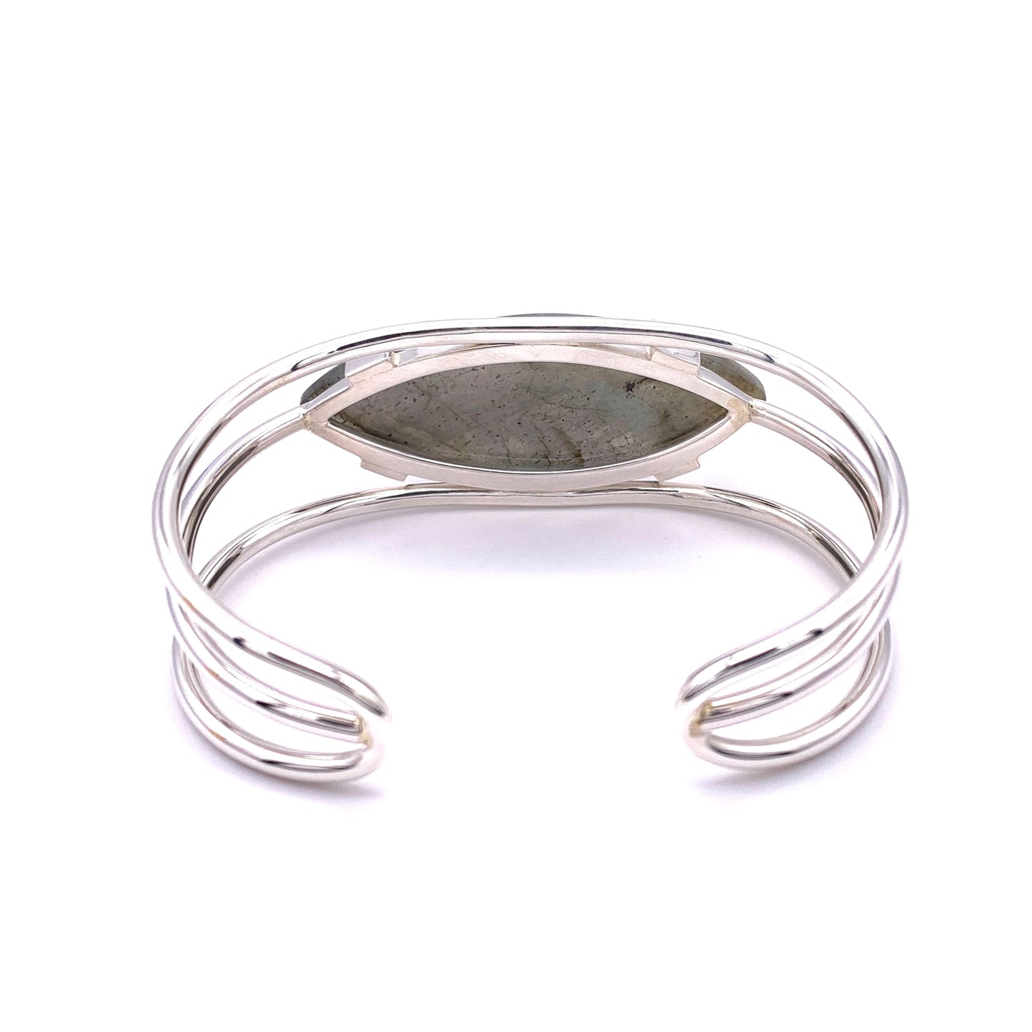 Sterling Silver and Labradorite Cuff