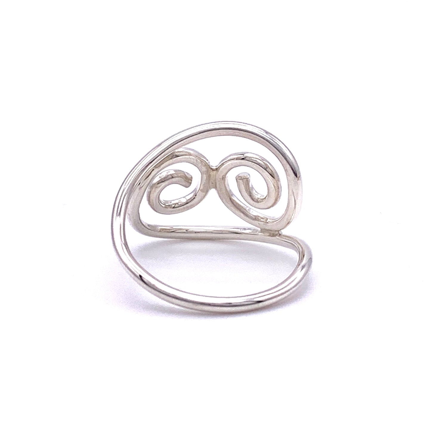 Sterling Silver Hugging Swirl Ring