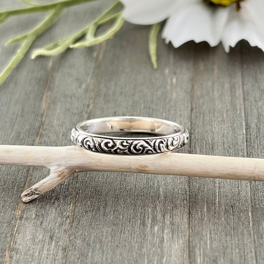 Sterling Swirls and Curls Band