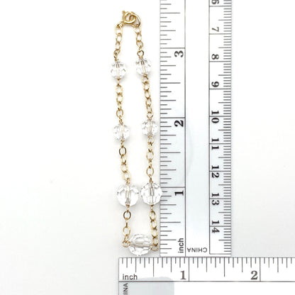Gold-filled Swarovski Bead Bracelet