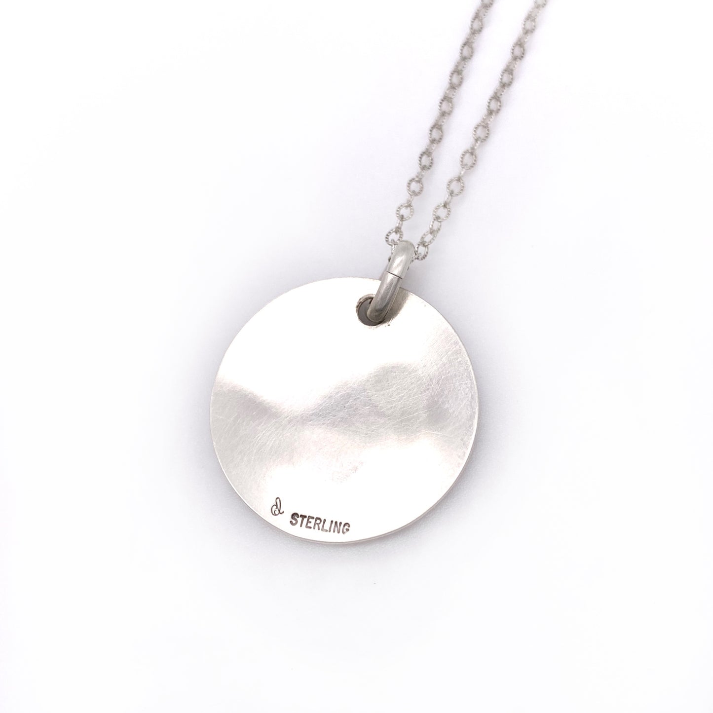 Sterling Silver and Copper Paisley Necklace- Small