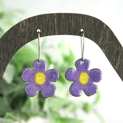 Enamel Flower Earrings