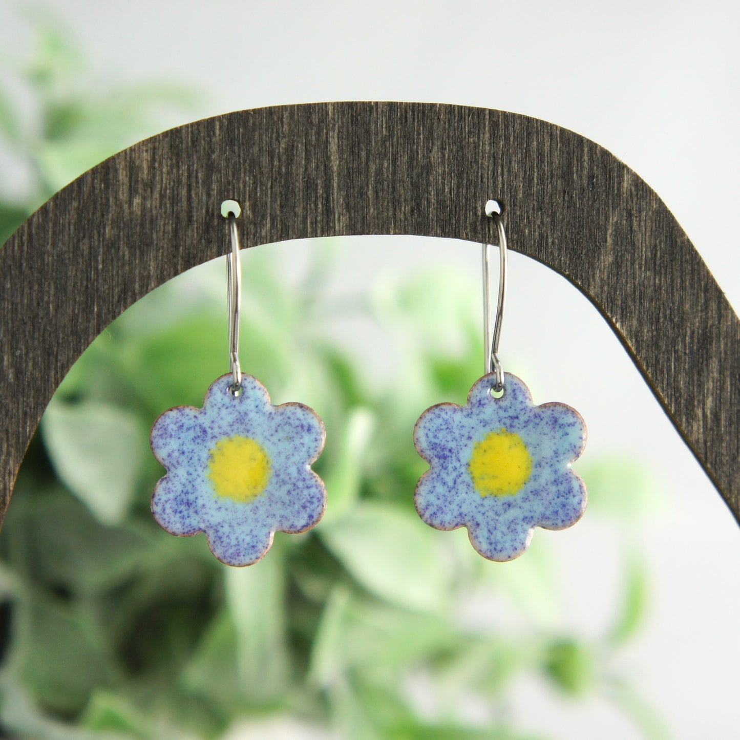 Enamel Flower Earrings