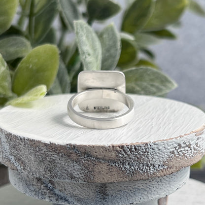 Hand Stamped Floral Bouquet Ring