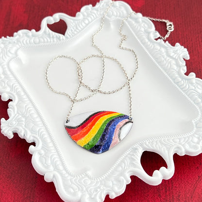 Enamel Rainbow Necklace