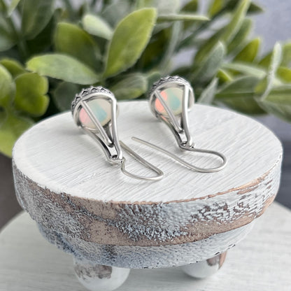 Decorative Drop Earrings with Cone Stones