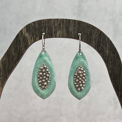 Bubble Bliss Marquise Enamel Earrings