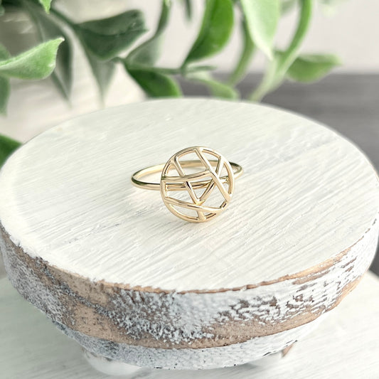 Yellow Gold "Cosmic Chaos" Ring