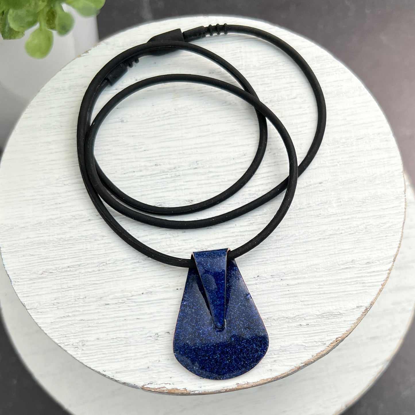 Rainbow Enamel Slide Necklace