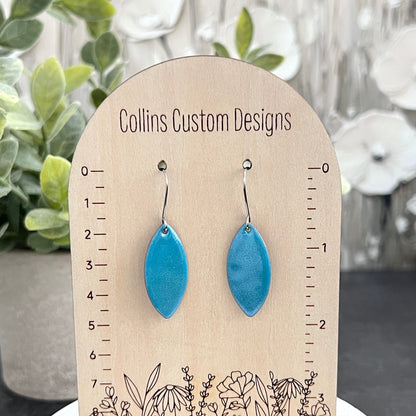 Marquise Shimmery Enamel Earrings