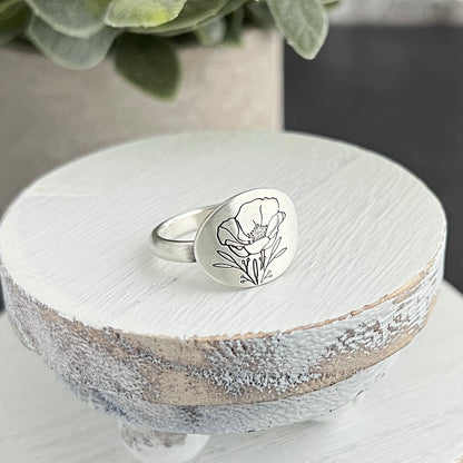 Precious Poppy Ring