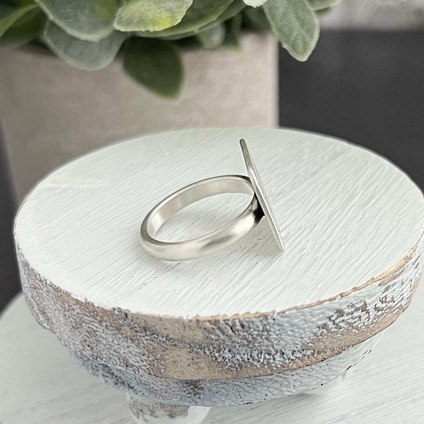 Hand Stamped Floral Bouquet Ring