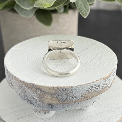 Hand Stamped Floral Bouquet Ring