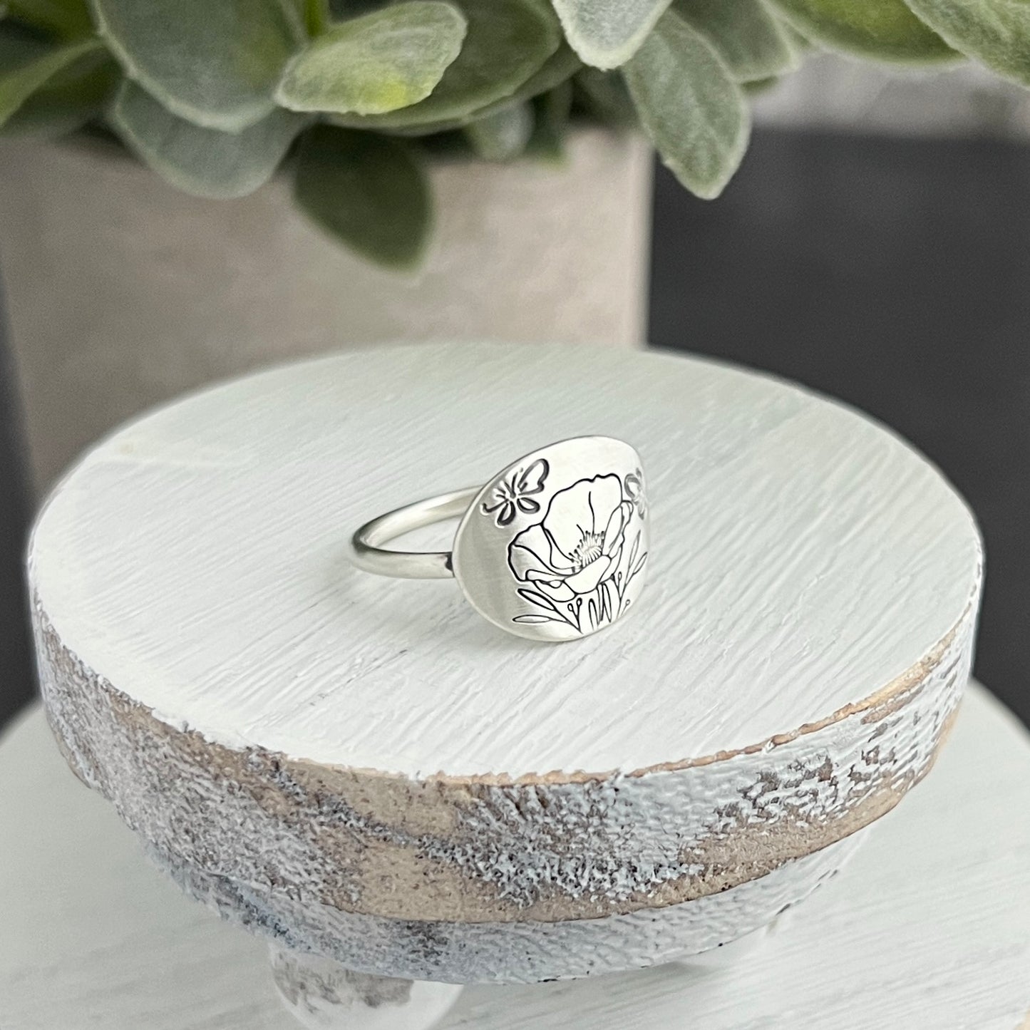 Precious Poppy Ring