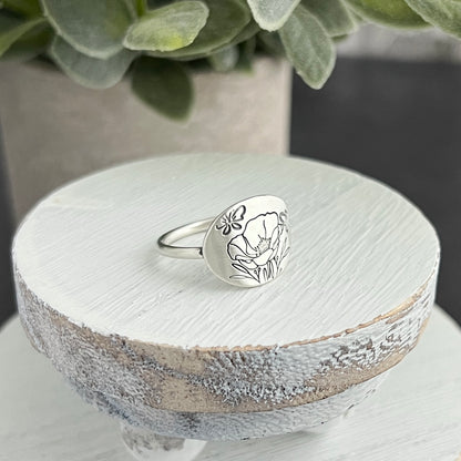 Precious Poppy Ring