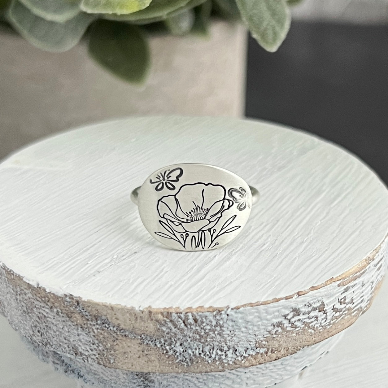 Precious Poppy Ring