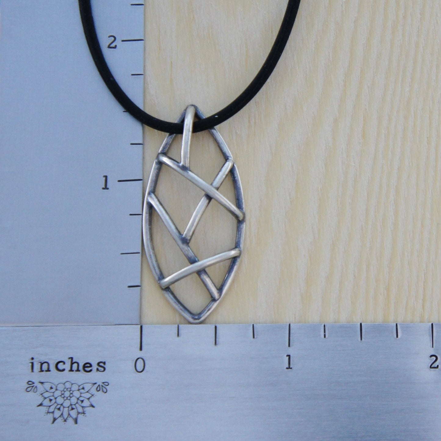 Sterling Silver "Cosmic Chaos" Marquise Necklace