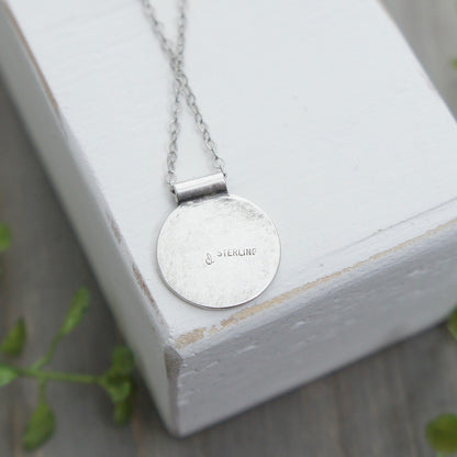Sterling Silver Retro Daisy Necklace